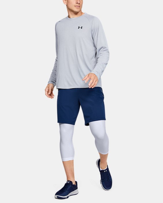 Under Armour Mens HeatGear 2.0 Compression Sports Shorts Pants Grey 